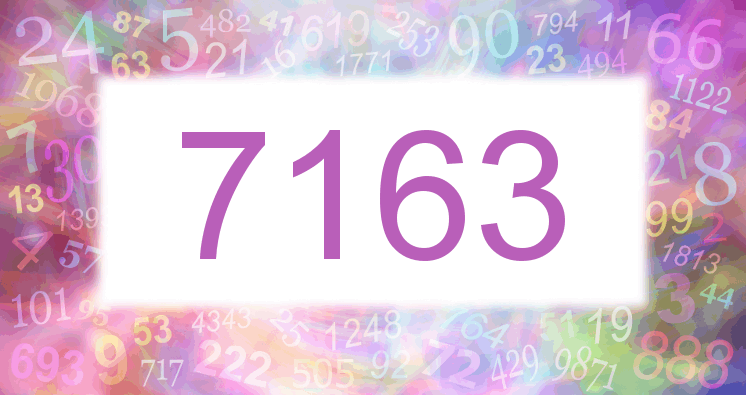 Dreams about number 7163