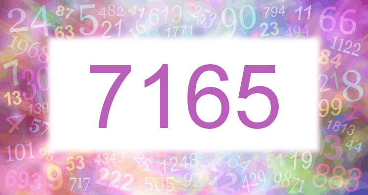 Dreams about number 7165