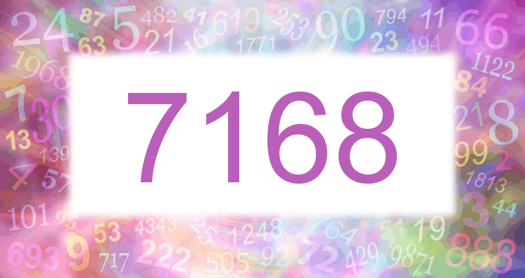 Träume mit einer Nummer 7168 rosa Bild