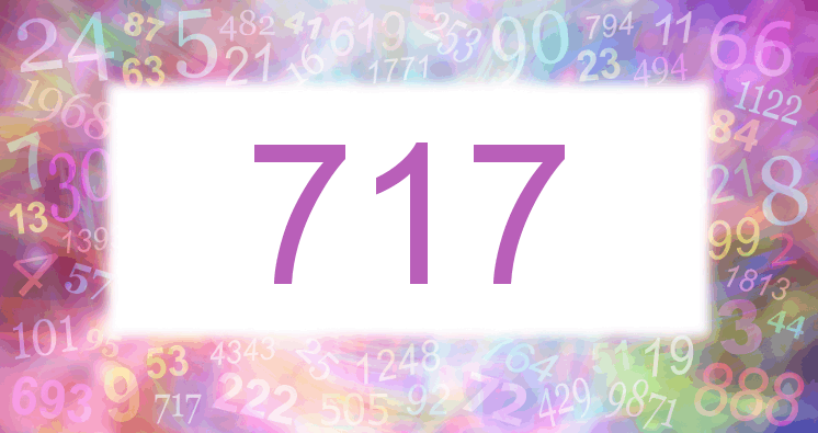 Träume mit einer Nummer 717 rosa Bild
