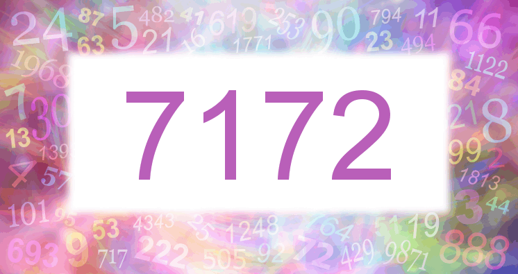 Dreams about number 7172