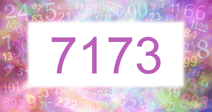 Dreams about number 7173