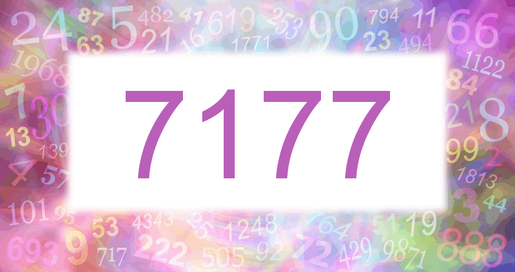 Träume mit einer Nummer 7177 rosa Bild