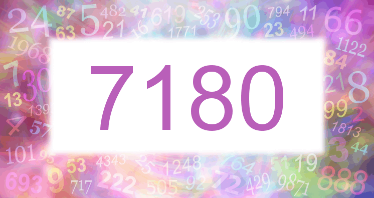 Träume mit einer Nummer 7180 rosa Bild
