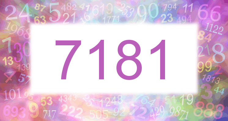 Träume mit einer Nummer 7181 rosa Bild