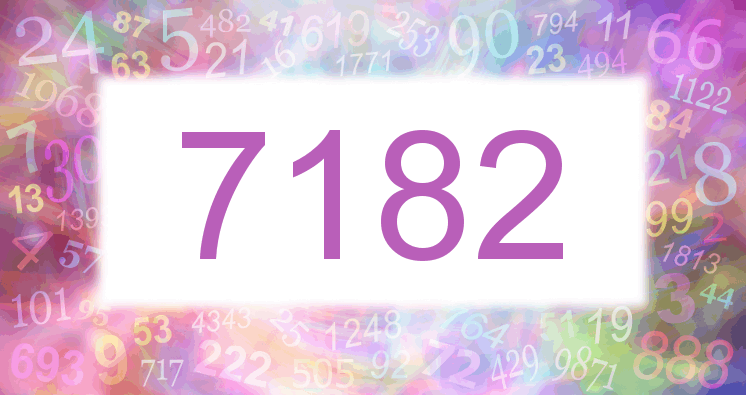 Träume mit einer Nummer 7182 rosa Bild
