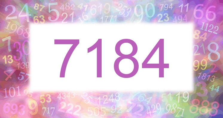 Träume mit einer Nummer 7184 rosa Bild