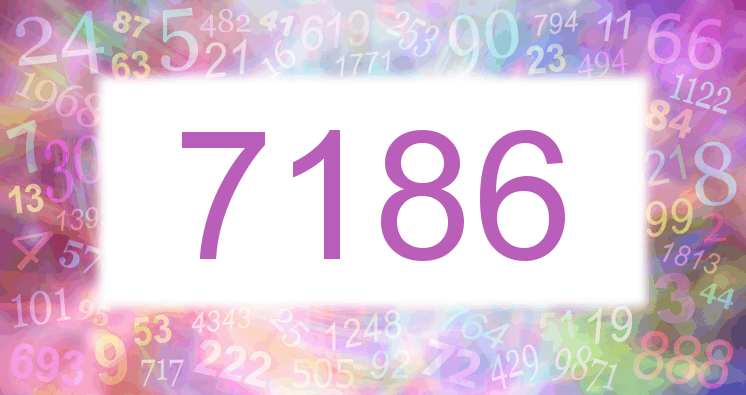 Träume mit einer Nummer 7186 rosa Bild