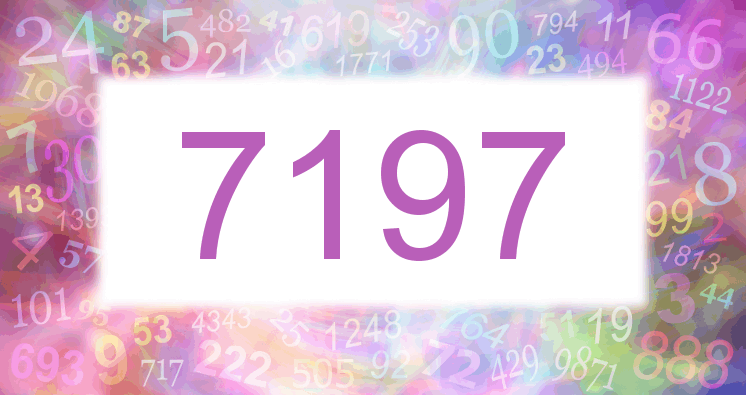 Träume mit einer Nummer 7197 rosa Bild