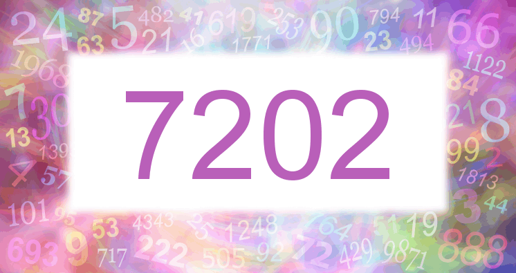 Träume mit einer Nummer 7202 rosa Bild
