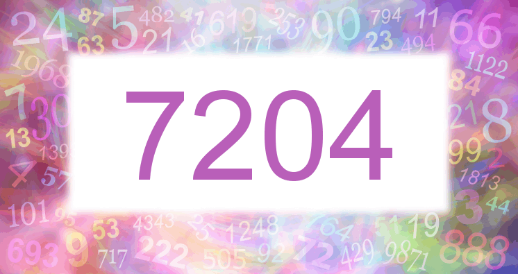 Träume mit einer Nummer 7204 rosa Bild