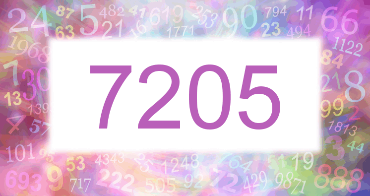 Träume mit einer Nummer 7205 rosa Bild