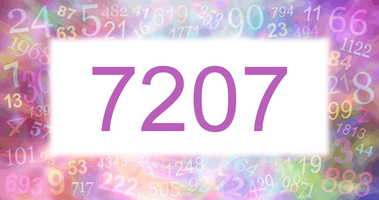 Träume mit einer Nummer 7207 rosa Bild