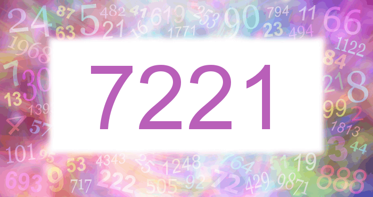 Träume mit einer Nummer 7221 rosa Bild