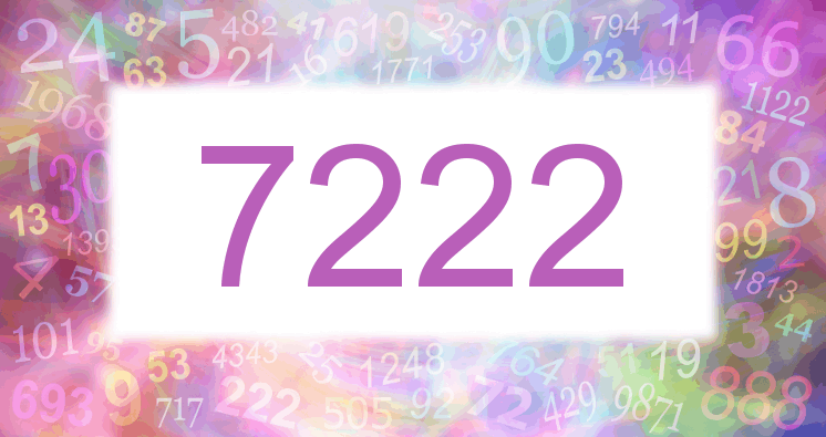 Träume mit einer Nummer 7222 rosa Bild