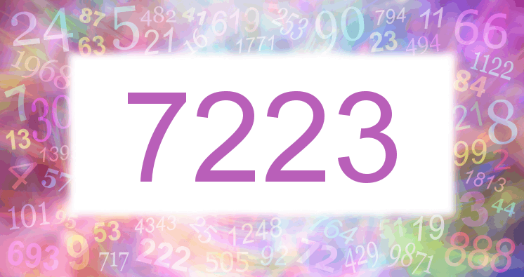 Träume mit einer Nummer 7223 rosa Bild