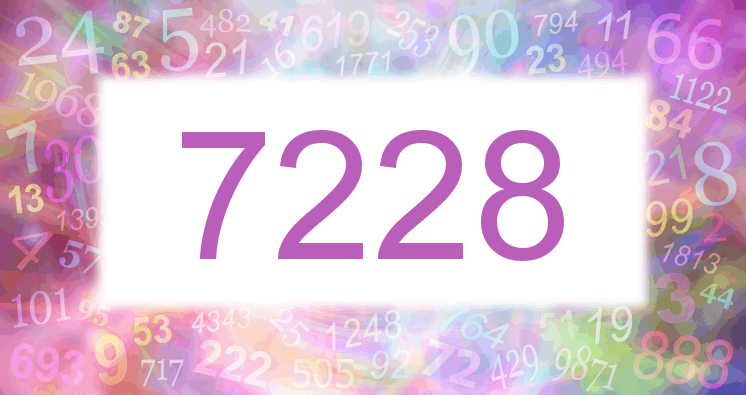 Träume mit einer Nummer 7228 rosa Bild