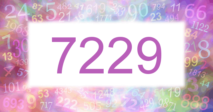 Träume mit einer Nummer 7229 rosa Bild