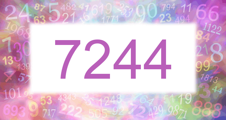 Träume mit einer Nummer 7244 rosa Bild