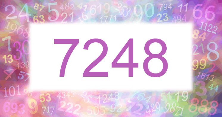 Träume mit einer Nummer 7248 rosa Bild