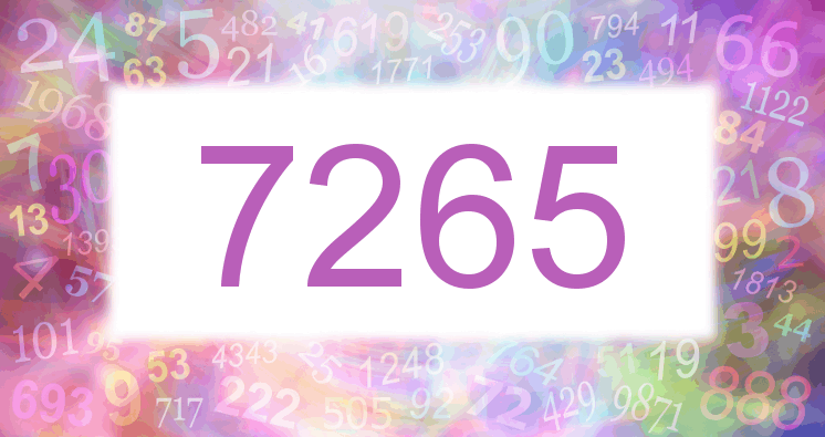 Dreams about number 7265
