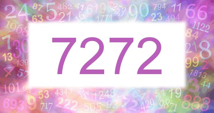 Träume mit einer Nummer 7272 rosa Bild