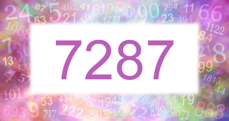 Dreams about number 7287