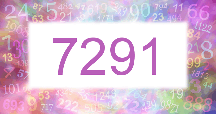 Träume mit einer Nummer 7291 rosa Bild