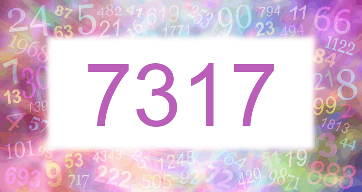 Dreams about number 7317