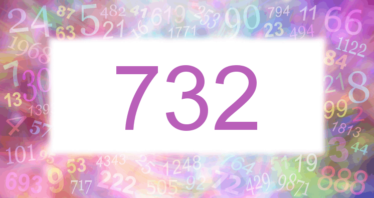 Träume mit einer Nummer 732 rosa Bild