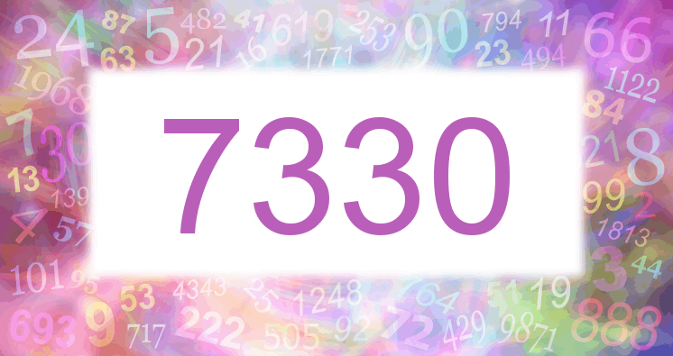 Dreams about number 7330
