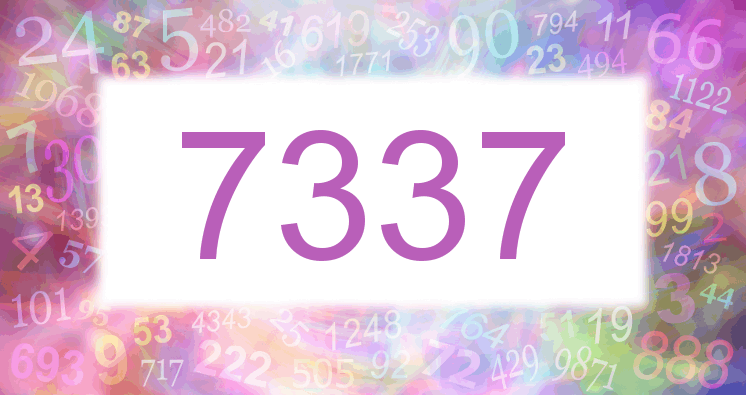 Dreams about number 7337