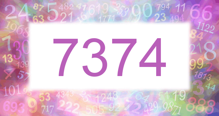 Dreams with a number 7374 pink image