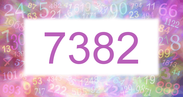 Träume mit einer Nummer 7382 rosa Bild