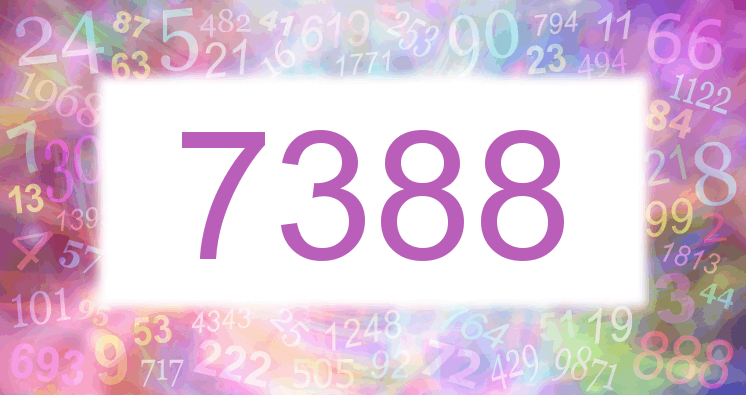 Träume mit einer Nummer 7388 rosa Bild
