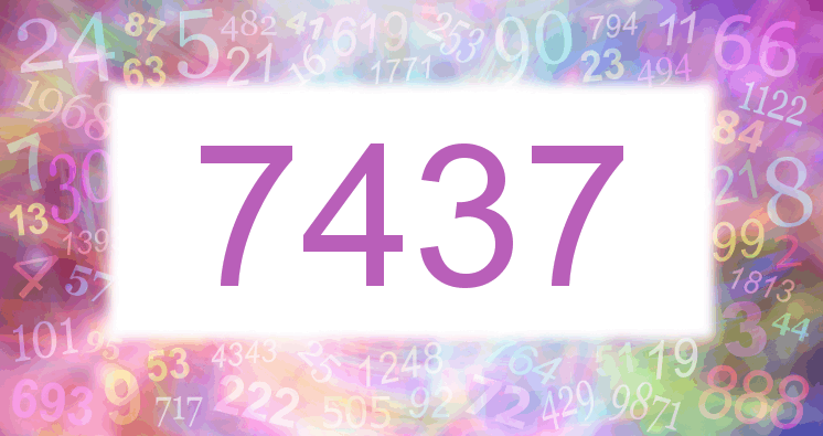 Dreams about number 7437