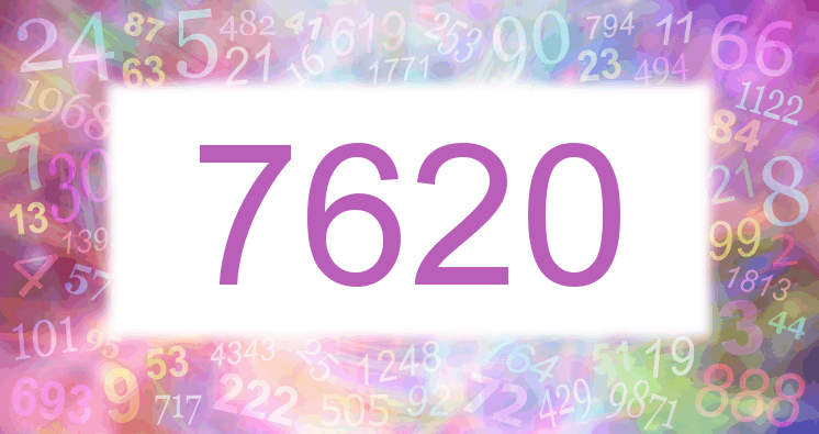 Träume mit einer Nummer 7620 rosa Bild