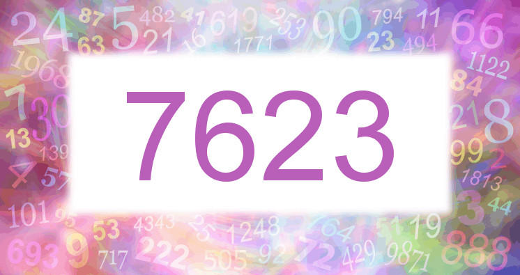 Träume mit einer Nummer 7623 rosa Bild