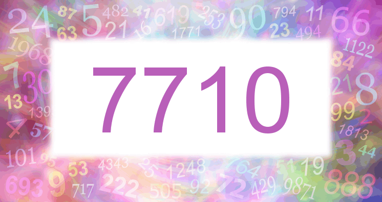 Träume mit einer Nummer 7710 rosa Bild