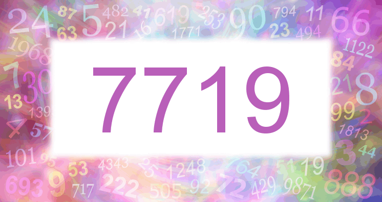 Träume mit einer Nummer 7719 rosa Bild