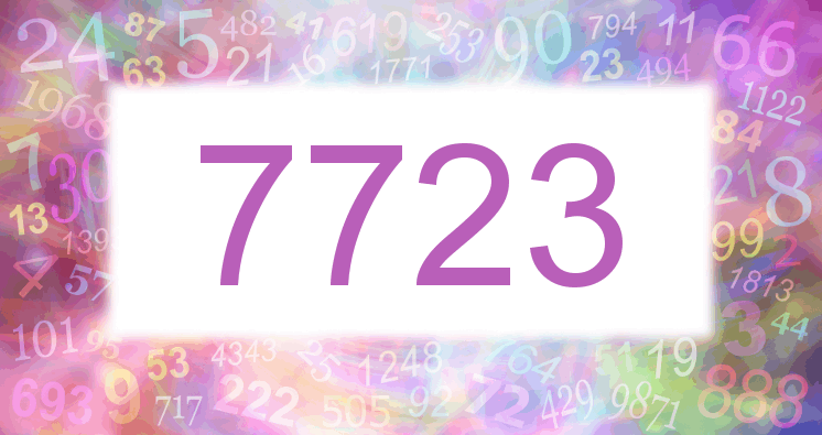 Träume mit einer Nummer 7723 rosa Bild
