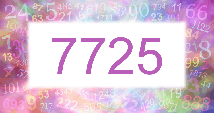 Dreams about number 7725