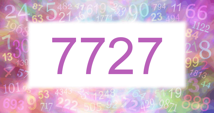 Sueños con número 7727 imagen lila