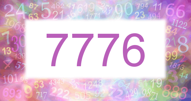 Träume mit einer Nummer 7776 rosa Bild