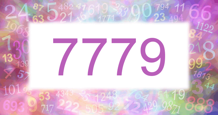 Träume mit einer Nummer 7779 rosa Bild