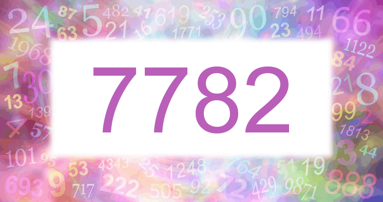 Träume mit einer Nummer 7782 rosa Bild