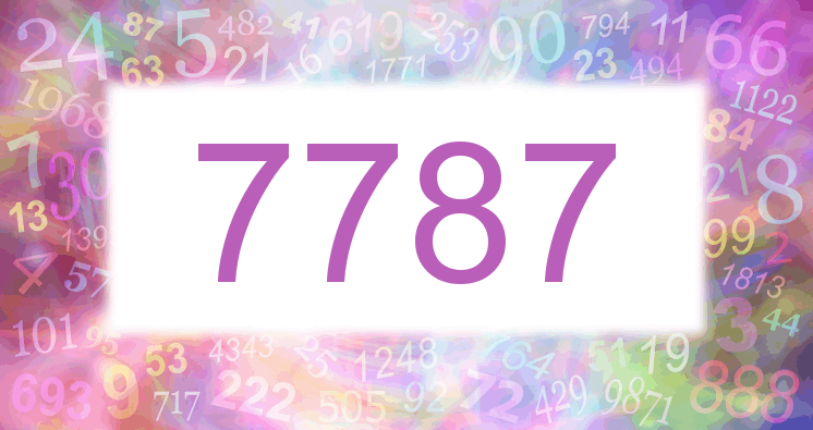 Sueño con el número 7787