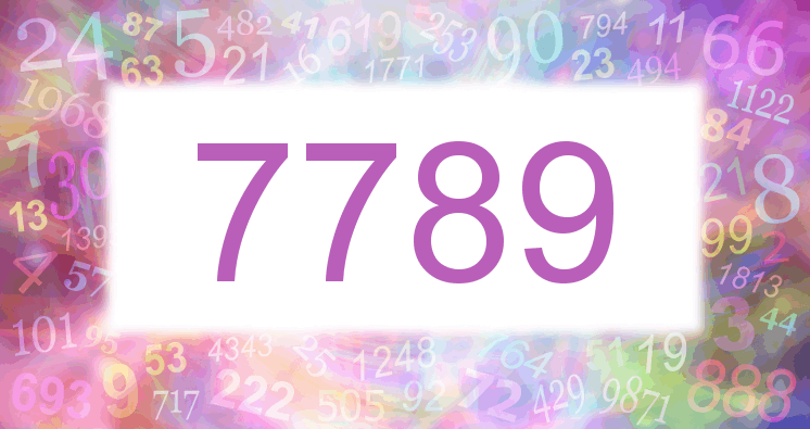 Träume mit einer Nummer 7789 rosa Bild