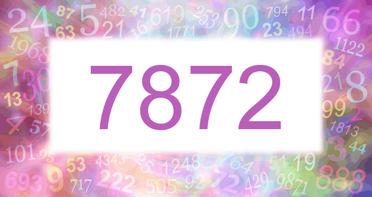 Dreams about number 7872
