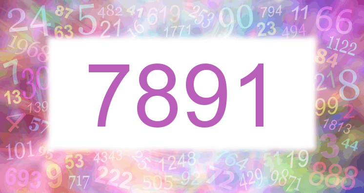 Träume mit einer Nummer 7891 rosa Bild